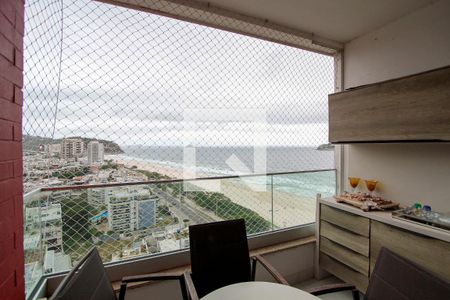 Varanda de apartamento à venda com 1 quarto, 50m² em Barra da Tijuca, Rio de Janeiro