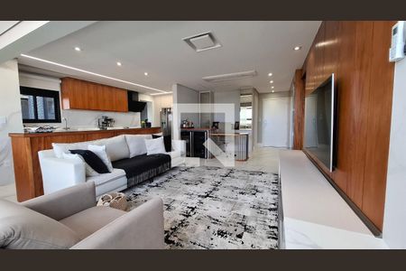 Sala de apartamento à venda com 3 quartos, 125m² em Vila Santa Teresa, Santo André