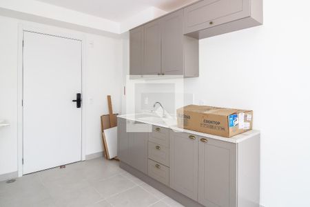Cozinha de apartamento para alugar com 1 quarto, 27m² em Parque Industrial Tomas Edson, São Paulo