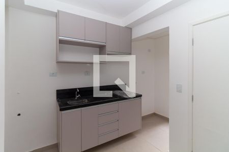 Cozinha de apartamento para alugar com 1 quarto, 28m² em Vila Lucia, São Paulo
