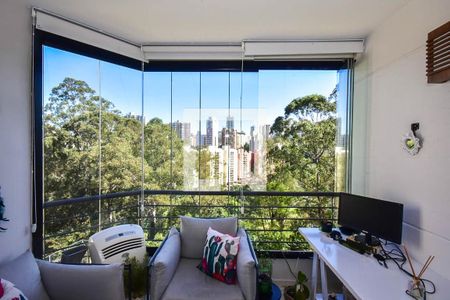Varanda de apartamento à venda com 2 quartos, 74m² em Paraíso do Morumbi, São Paulo