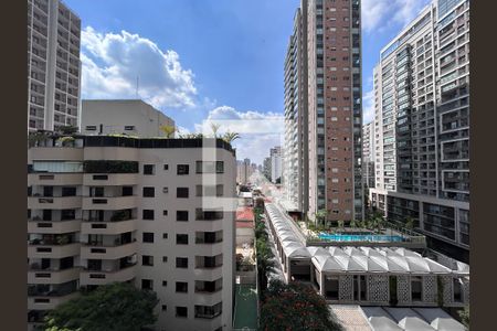 Vista da Varanda do Studio de kitnet/studio à venda com 1 quarto, 22m² em Jardim das Acacias, São Paulo