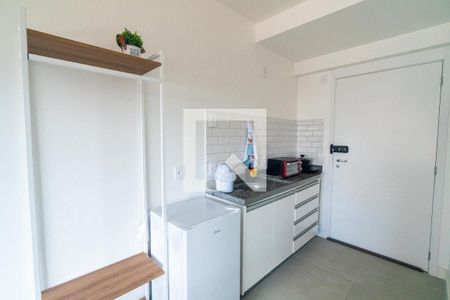 Cozinha de kitnet/studio para alugar com 1 quarto, 18m² em Vila Clementino, São Paulo