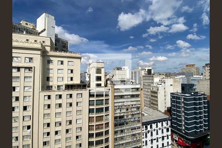 vista da lavanderia de kitnet/studio à venda com 1 quarto, 29m² em República, São Paulo