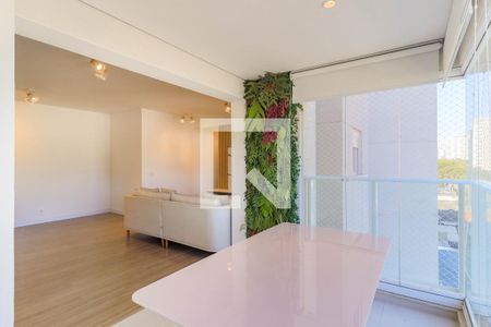 Varanda da Sala de apartamento à venda com 2 quartos, 81m² em Jardim Caravelas, São Paulo