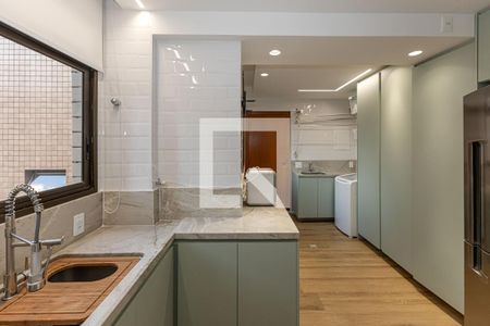 Cozinha de apartamento à venda com 3 quartos, 220m² em Vale do Sereno, Nova Lima
