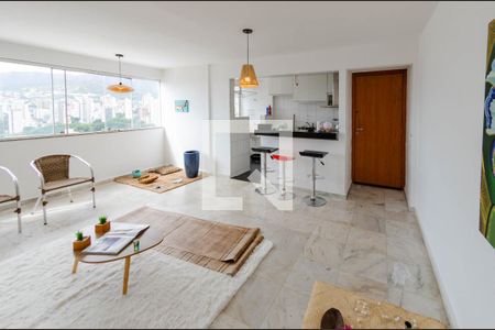Sala de apartamento para alugar com 2 quartos, 80m² em São Pedro, Belo Horizonte