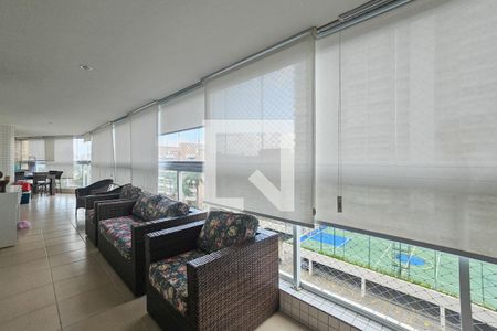 Varanda de apartamento para alugar com 3 quartos, 119m² em Jardim Tres Marias, Guarujá