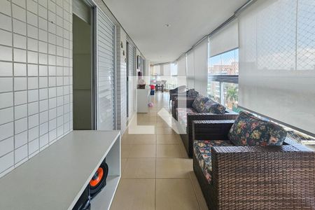 Varanda de apartamento para alugar com 3 quartos, 119m² em Jardim Tres Marias, Guarujá