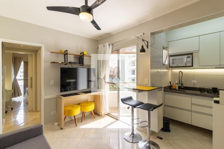  Sala/Cozinha de apartamento para alugar com 1 quarto, 41m² em Paraíso, São Paulo