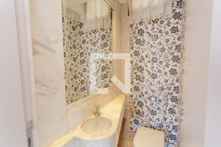 Lavabo na Sala de apartamento à venda com 4 quartos, 158m² em Serra, Belo Horizonte