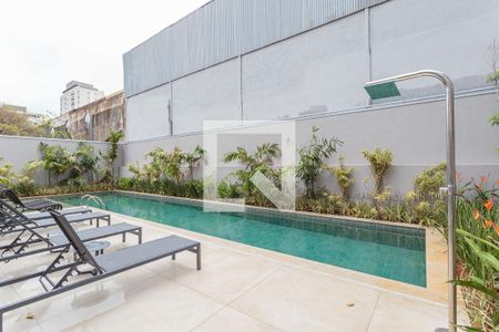 Área comum - Piscina de kitnet/studio à venda com 1 quarto, 27m² em Moema, São Paulo