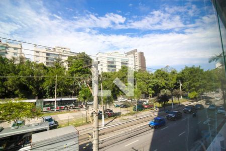 Vista Varanda da Sala de apartamento à venda com 1 quarto, 31m² em Santo Amaro, São Paulo