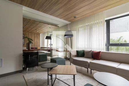 Área comum de apartamento para alugar com 1 quarto, 28m² em Vila Olímpia, São Paulo