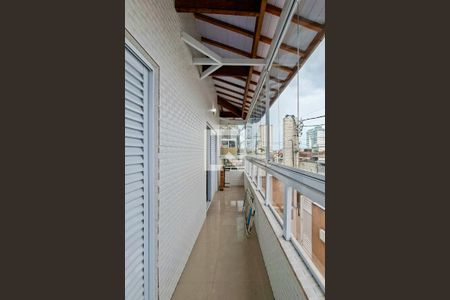 Sacada de casa de condomínio para alugar com 2 quartos, 61m² em Nova Mirim, Praia Grande