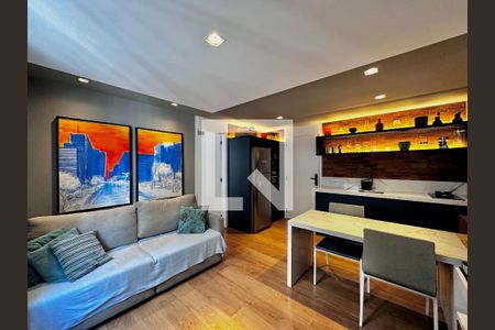 Sala de apartamento à venda com 1 quarto, 32m² em Jardim Caravelas, São Paulo