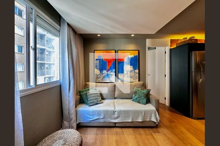 Sala de apartamento à venda com 1 quarto, 32m² em Jardim Caravelas, São Paulo