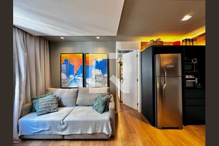 Sala de apartamento à venda com 1 quarto, 32m² em Jardim Caravelas, São Paulo