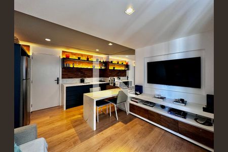 Sala de apartamento à venda com 1 quarto, 32m² em Jardim Caravelas, São Paulo