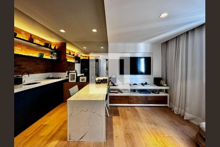 Sala de apartamento à venda com 1 quarto, 32m² em Jardim Caravelas, São Paulo