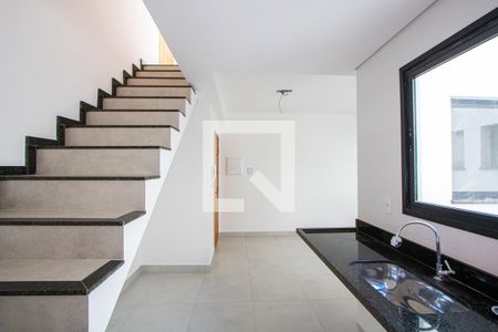 Cozinha de apartamento à venda com 2 quartos, 79m² em Vila Guiomar, Santo André