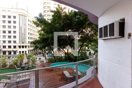 Varanda do Studio de kitnet/studio para alugar com 1 quarto, 43m² em Santa Ifigênia, São Paulo