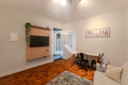 Sala de apartamento à venda com 1 quarto, 43m² em Bela Vista, São Paulo