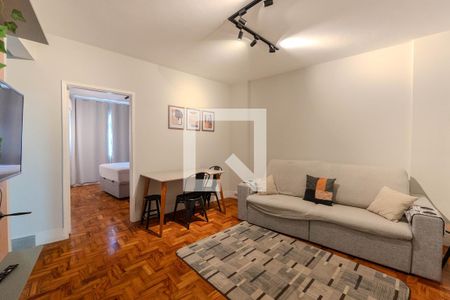 Sala de apartamento à venda com 1 quarto, 43m² em Bela Vista, São Paulo