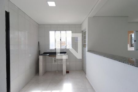 Cozinha de casa para alugar com 2 quartos, 70m² em Vila Aquilino, Santo André