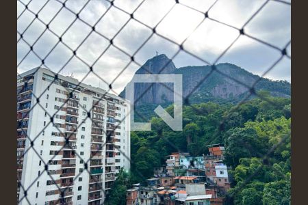 Varanda da Sala - vista para o Cristo redentor de apartamento à venda com 2 quartos, 114m² em Humaitá, Rio de Janeiro