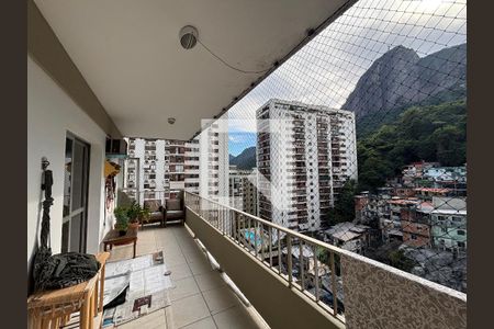 Varanda da Sala de apartamento à venda com 2 quartos, 114m² em Humaitá, Rio de Janeiro
