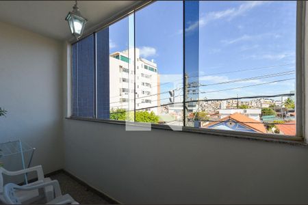 Varanda da sala de apartamento à venda com 3 quartos, 118m² em Sagrada Família, Belo Horizonte