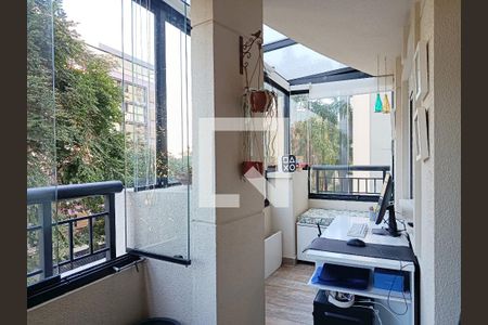 Varanda da Sala de apartamento à venda com 2 quartos, 77m² em Vila Madalena, São Paulo