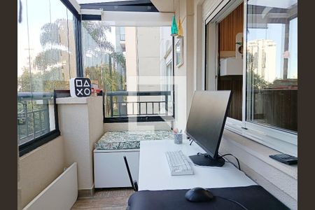 Varanda da Sala de apartamento à venda com 2 quartos, 77m² em Vila Madalena, São Paulo