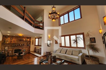 Sala de casa de condomínio à venda com 6 quartos, 407m² em Loteamento Portal do Paraiso, Jundiaí