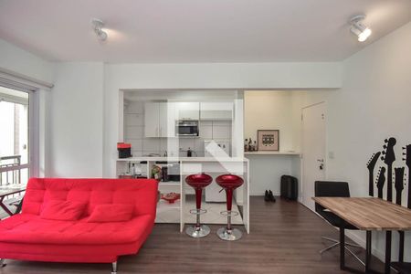 Sala de apartamento à venda com 1 quarto, 38m² em Vila Andrade, São Paulo