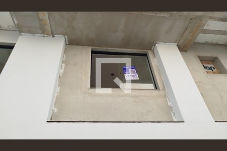 Fachada Lateral+Placa de apartamento à venda com 1 quarto, 37m² em Nova Gerti, São Caetano do Sul