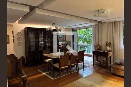 Sala de estar e jantar de apartamento à venda com 4 quartos, 182m² em Santo Agostinho, Belo Horizonte