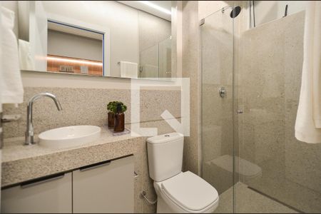 Banheiro Suíte de apartamento à venda com 1 quarto, 25m² em Centro, Belo Horizonte