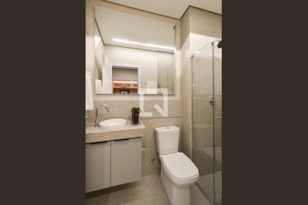 Banheiro Suíte de apartamento à venda com 1 quarto, 25m² em Centro, Belo Horizonte