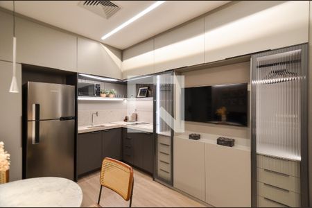 Cozinha de apartamento à venda com 1 quarto, 25m² em Centro, Belo Horizonte