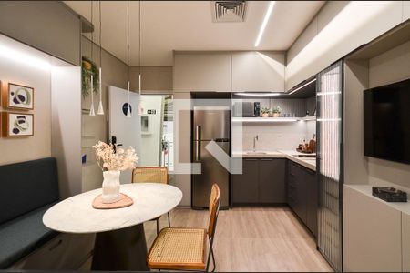 Cozinha de apartamento à venda com 1 quarto, 25m² em Centro, Belo Horizonte