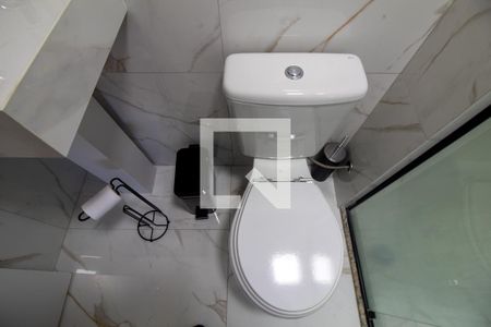 Banheiro da Suíte de apartamento para alugar com 1 quarto, 27m² em Jardim Caravelas, São Paulo
