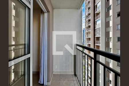 Sacada da Sala de apartamento à venda com 1 quarto, 27m² em Jardim Caravelas, São Paulo