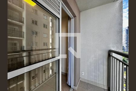 Sacada da Sala de apartamento à venda com 1 quarto, 27m² em Jardim Caravelas, São Paulo