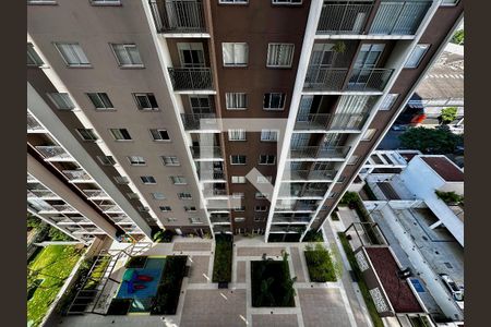 Vista Sacada da Sala de apartamento para alugar com 1 quarto, 27m² em Jardim Caravelas, São Paulo