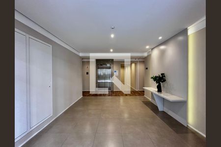 Hall Social Bloco de apartamento para alugar com 1 quarto, 27m² em Jardim Caravelas, São Paulo