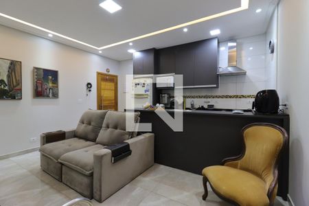Sala de apartamento à venda com 2 quartos, 59m² em Campestre, Santo André