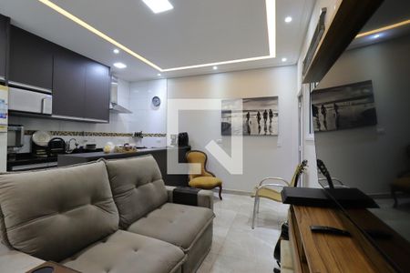 Sala de apartamento à venda com 2 quartos, 59m² em Campestre, Santo André