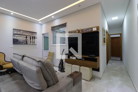 Sala de apartamento à venda com 2 quartos, 59m² em Campestre, Santo André